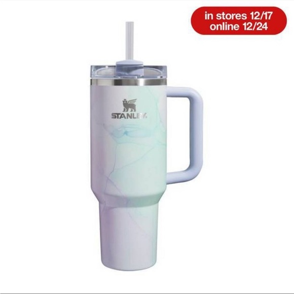 Stanley Quencher Watercolor H2.0 FlowState Tumbler 40oz, Tulle & Dusk bundle - Picture 3 of 10